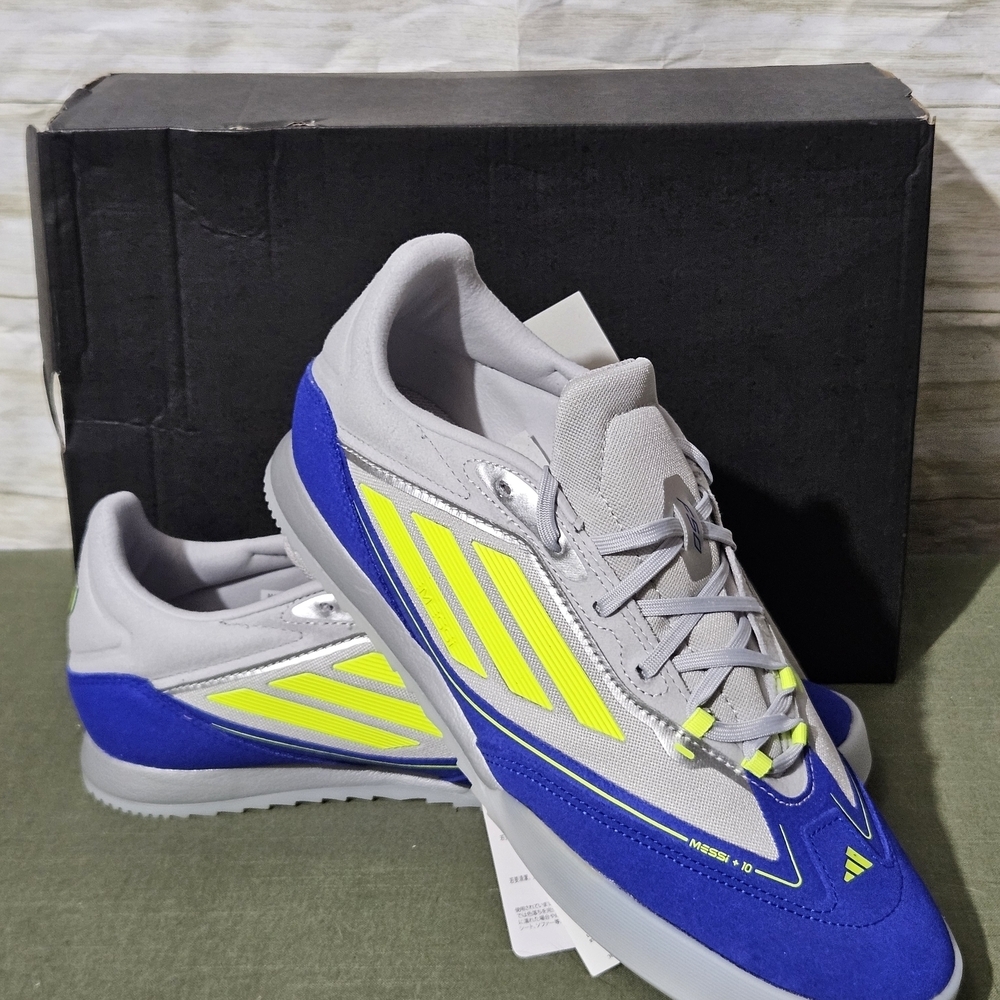 Adidas Men's Blue and Gray Sneakers - Picture 2 of 11